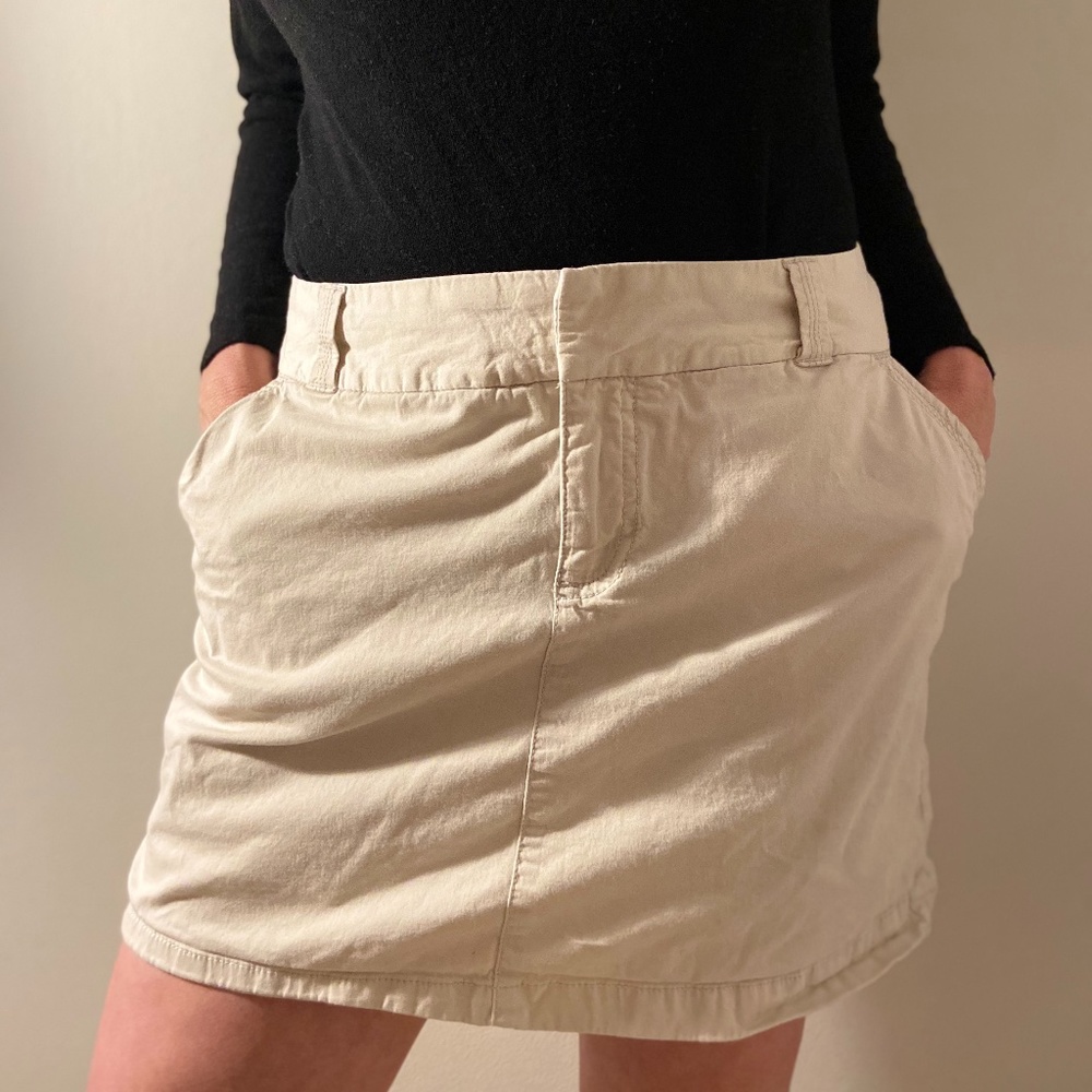 Khaki Mini Skort - Size 12